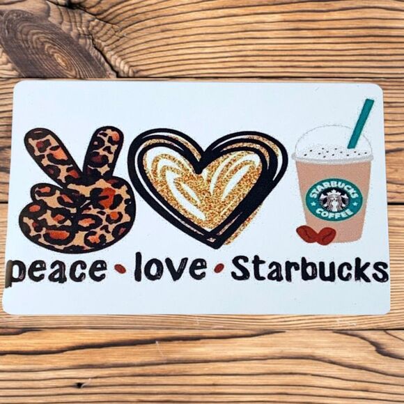Peace Love Starbucks Magnet - Picture 1 of 2
